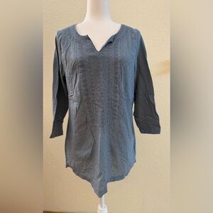Eddie Bauer Blue Long Sleeve Top